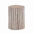 ET1009-16 Contemporary Style Jungle Wood End Table in White Wash Color