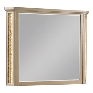 Medusa Modern Style Copper & Gold Finish Mirror made with Wood