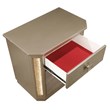 Medusa Modern Style Copper & Gold Finish Nightstand made with Wood