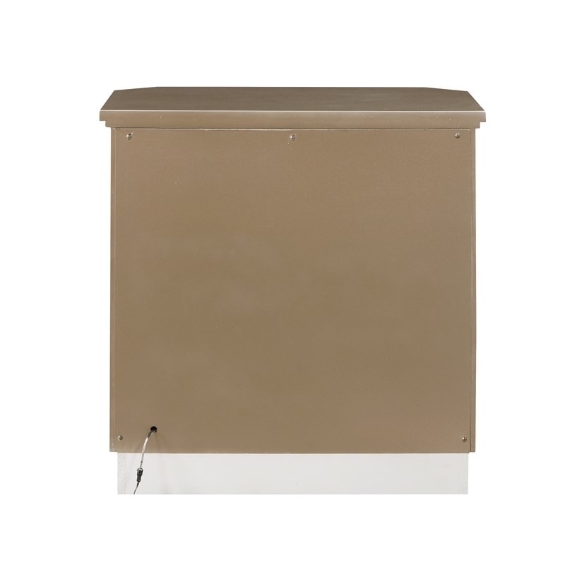 Medusa Modern Style Copper & Gold Finish Nightstand made with Wood