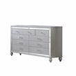 Lizelle Upholstery Queen 4 Pc Bedroom Set made with wood in Gray