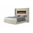 Lizelle Upholstery Queen 4 Pc Bedroom Set made with wood in Beige