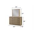 Medusa Modern Style 4Pc King Gold Finish Bedroom Set made with Wood