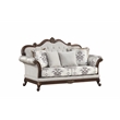 Gloria Traditional Style 3PC button tufted Living Room Set in Ivory