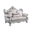 Melrose 2Pc Traditional Living room set Made with Wood in silver