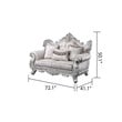 Melrose 2Pc Traditional Living room set Made with Wood in silver