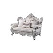 Melrose 2Pc Traditional Living room set Made with Wood in silver