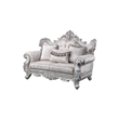 Melrose 3Pc Traditional Living room set Made with Wood in silver