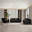 Lust Modern Style 3PC Living Room Set Made with Wood in Black