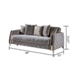 Lust Modern Style Sofa Made with Wood & Under-seat Storage in Taupe