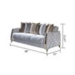 Lust Modern Style Sofa Made with Wood in White