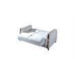 Lust Modern Style Loveseat Made with Wood & Under-seat Storage in White