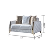 Lust Modern Style Loveseat Made with Wood & Under-seat Storage in White