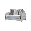 Lust Modern Style 2PC Living Room Set Made with Wood in White