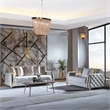 Lust Modern Style 2PC Living Room Set Made with Wood in White