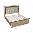 Medusa Modern Style 5Pc King  Gold Finish Bedroom Set made with Wood