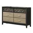 Selena Modern & Contemporary Style 6-Drawer Dresser Made with Wood in Black