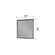 King 4PC Modern Style Bedroom Set Made with Wood in Gray
