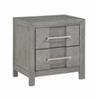 King 4PC Modern Style Bedroom Set Made with Wood in Gray