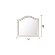 Sophia Crystal Tufted 4PC Queen Bedroom Set in Cream made with Wood