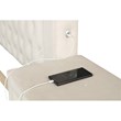 Sophia Crystal Tufted 4PC King Bedroom Set in Cream made with Wood