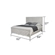 Denver Modern Style Queen Bed Made with Wood in Rustic Natural