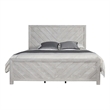 Denver Modern Style King Bed Made with Wood in Rustic Natural
