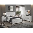 Denver Queen 4PC Modern Style Bedroom Set Made with Wood in Rustic Natural