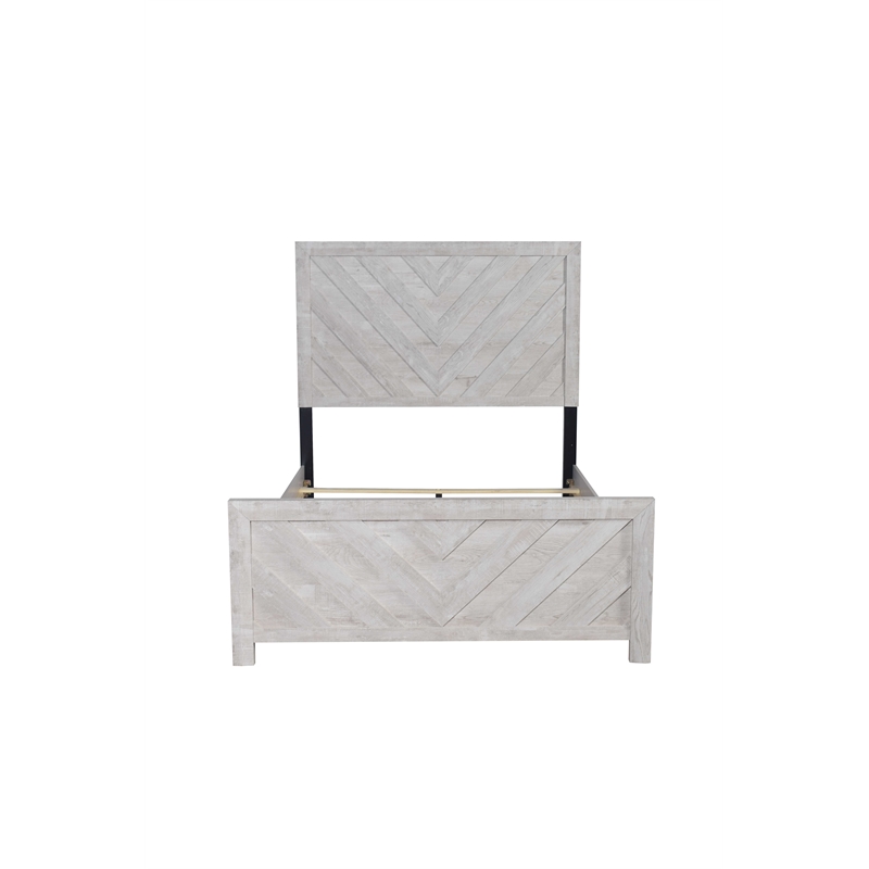 Denver Full 5PC Modern Style Bedroom Set Made with Wood in Rustic Natural