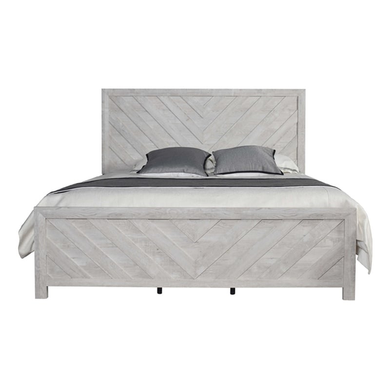 Denver King 5PC Modern Style Bedroom Set Made with Wood in Rustic Natural