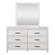 Denver Modern Style 6-Drawer Dresser Made with Wood in Rustic Natural(NO MIRROR)
