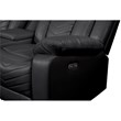 Challenger Modern Style Recliner Sectional Sofa made with Wood in Black