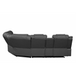 Challenger Modern Style Recliner Sectional Sofa made with Wood in Gray