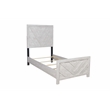 Denver Twin 4PC Modern Style Bedroom Set Made with Wood in Rustic Natural
