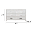 Denver Twin 4PC Modern Style Bedroom Set Made with Wood in Rustic Natural