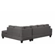 Cozy Modern Style Recliner Sectional Sofa Made With Wood in Gray