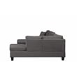 Cozy Modern Style Recliner Sectional Sofa Made With Wood in Gray