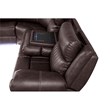 Aviator Modern Style Recliner Sectional Sofa made with Wood in Brown