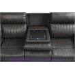 Aviator Modern Style Recliner Sectional Sofa made with Wood in Gray