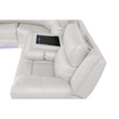 Aviator Modern Style Recliner Sectional Sofa made with Wood in Beige
