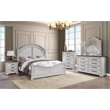 Faith Wood 3-Drawers Bedroom Nightstand in Antique White