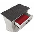 Faith Wood 3-Drawers Bedroom Nightstand in Antique White