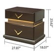 Dunhill Modern Style Night stand Made with Wood in Brown Color