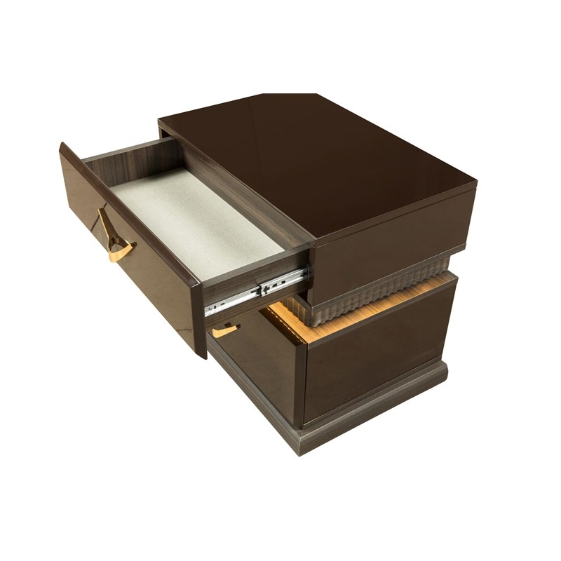 Dunhill Modern Style Night stand Made with Wood in Brown Color