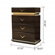 Dunhill Modern Style Chest Made with Wood in Brown