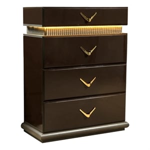 Dunhill Modern Style Chest Made with Wood in Brown