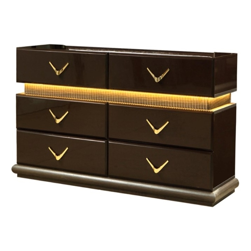 Dunhill Modern Style Dresser Made with Wood in Brown(NO MIRROR)