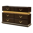 Dunhill Modern Style Dresser Made with Wood in Brown(NO MIRROR)