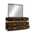 Dunhill Modern Style Dresser Made with Wood in Brown(NO MIRROR)