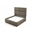 Solid Wood King Platform Bed in Brown